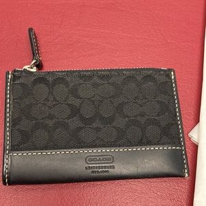 Coach Mini wallet with key chain like new